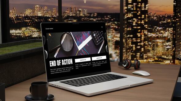 Photo of Office laptop mockup – Videohive 62122175