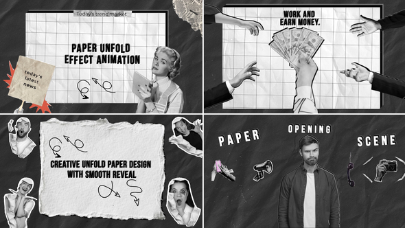 Photo of Paper Unfold Media & Title Animations AE – Videohive 62189033