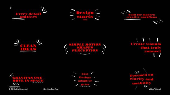 Photo of Podcast Text | Premiere Pro (MOGRT) – Videohive 62240829