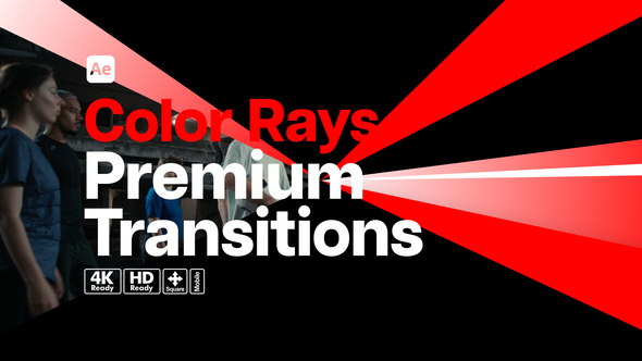 Photo of Premium Transitions Color Rays – Vibrant Light Beam Transition Effects Pack – Videohive 54463648