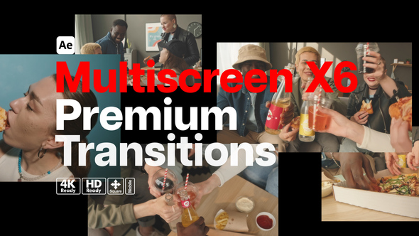 Photo of Premium Transitions Multiscreen X6 – Dynamic Split Screen Transition Effects Pack – Videohive 52788522