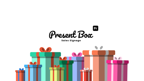 Photo of Present Box Sale Signage – Discount & Gift Box Offer Graphics for Premiere Pro – Videohive 54153531