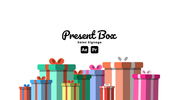 Photo of Present Box Sale Signage – Discount & Gift Box Offer Graphics for After Effects & Premiere Pro – Videohive 51143025