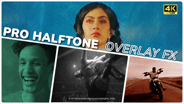 Photo of Professional Halftone Effects Overlay Pack Apple Motion – Videohive 62520225
