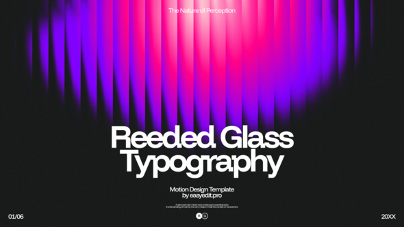Photo of Reeded Glass Typography | DR – Videohive 62399255