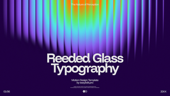 Photo of Reeded Glass Typography | MOGRT – Videohive 62399242