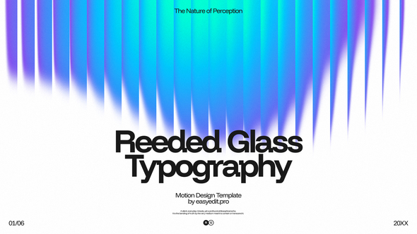 Photo of Reeded Glass Typography – Videohive 62399227