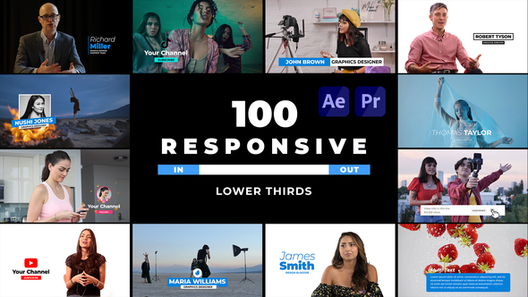 Photo of Responsive Lower Thirds for After Effects & Premiere Pro | Resizable Titles in 4K & HD – Videohive 32553898