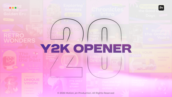 Photo of Retro Y2K Openers  | Premiere Pro – Videohive 62520227