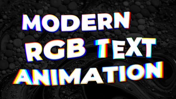 Photo of RGB Text Animation – Videohive 62289346