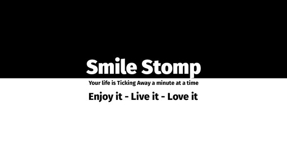 Photo of Smile Stomp – Stomp-Style Kinetic Typography Opener with Black & White Text + Media – Videohive 20106346
