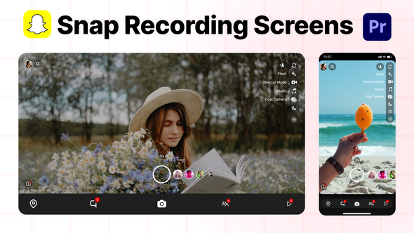 Photo of Snapchat Camera Recording Screens – Videohive 62030126