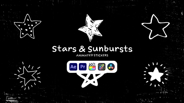 Photo of Stars Sunbursts Animated Stickers – Comic Pop Explosion Animation Pack – Videohive 50571378
