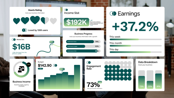 Photo of Statistic Widget – Videohive 62352353