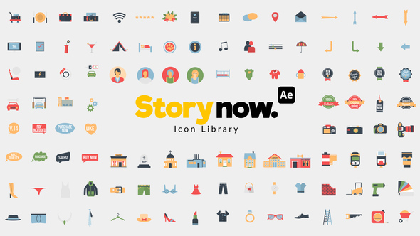 Photo of Story Now | 1400 Icons Library – Flat Animated Icon Collection Pack – Videohive 53526187