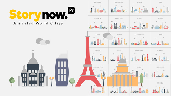 Photo of Story Now | Animated World Cities for Premiere Pro – Flat Design Global City Animation Template – Videohive 53579379
