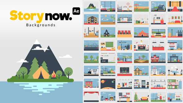 Photo of Story Now | Backgrounds – Flat Animated Motion Graphics Background Pack – Videohive 53499974