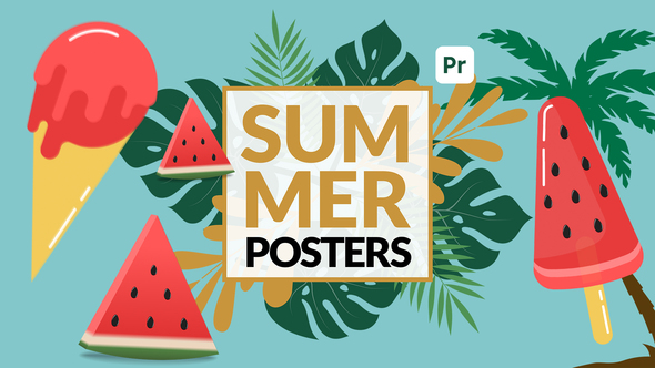Photo of Summer Sale Posters – Burning Typography Discount Ads for Premiere Pro – Videohive 54141179