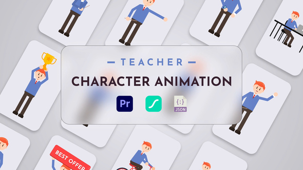 Photo of Teacher Character Animation For Premiere Pro – Videohive 62269143