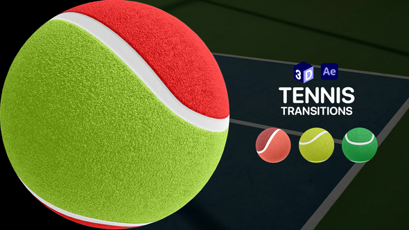 Photo of 3D Tennis Ball Transitions for After Effects | Isolated Sports Motion Graphics – Videohive 47003546