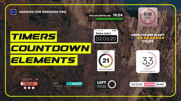Photo of Timers and Countdown Elements | Premiere Pro – Videohive 62378527