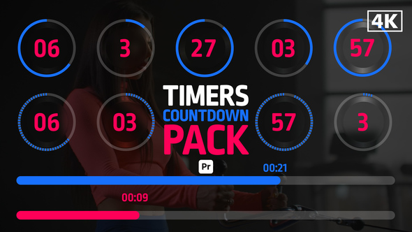 Photo of Timers Countdown Pack for Premiere Pro Timers Countdown Pack – Digital Timer Counter Motion Graphics – Videohive 46053566