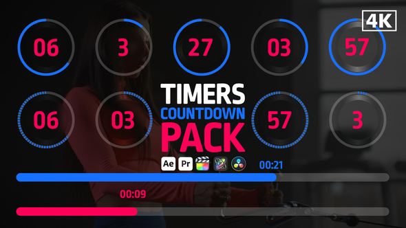 Photo of Timers Countdown Pack – Digital Timer Counter Motion Graphics Pack – Videohive 46053597