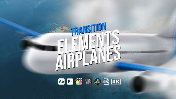 Photo of Transition Elements Airplanes – Animated Flight Travel Transition Icons Pack – Videohive 51504399