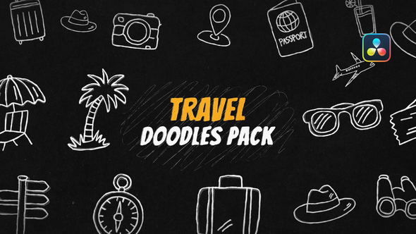 Photo of Travel Doodles Pack – for DaVinci Resolve – Videohive 62337491