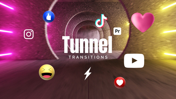 Photo of Tunnel Transitions for Premiere Pro | Dynamic 3D Scene Change MOGRTs in 4K & HD – Videohive 53266143