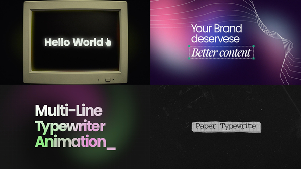 Photo of Typewriter Text Effect – Mogrt – Videohive 62504577