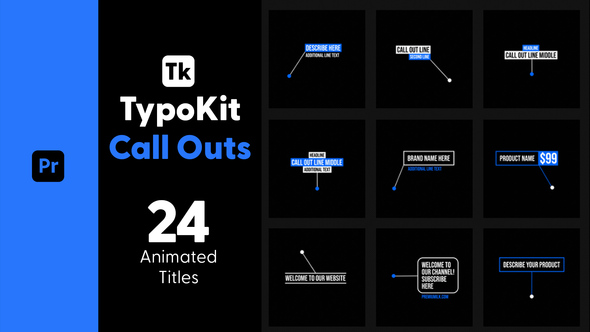 Photo of Typography Kit Call Outs Titles for Premiere Pro – Callout Text Animation Motion Titles Pack – Videohive 44526436