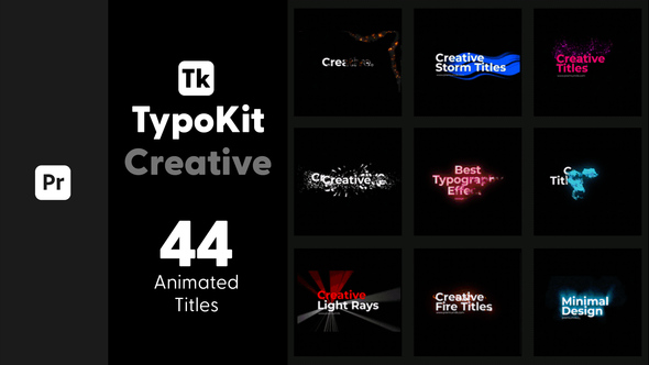 Photo of Typography Kit Creative Titles for Premiere Pro – Creative Text Motion Titles Pack – Videohive 44526525