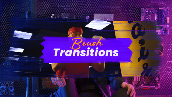 Photo of Verical and Horizontal Brush Transitions – Videohive 57538805