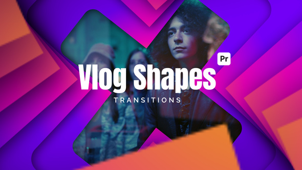 Photo of Vlog Shape Transitions for Premiere Pro | 15 Editable MOGRT Controls in 4K & HD – Videohive 53351473