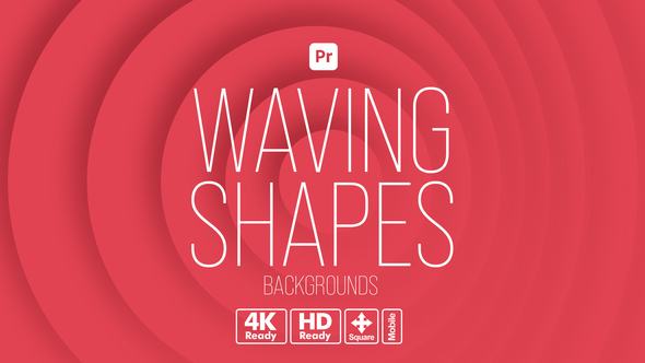 Photo of Waving Shapes Backgrounds for Premiere Pro – Smooth Flowing Motion Graphics Animation Pack – Videohive 53195792