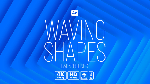 Photo of Waving Shapes Backgrounds – Smooth Flowing Motion Graphics Animation Pack – Videohive 53195784
