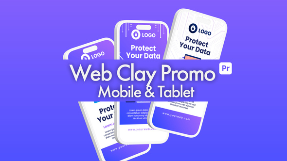 Photo of Web Clay Promo Mobile Tablet Premiere Pro – 3D Clay App Showcase Template – Videohive 50510710