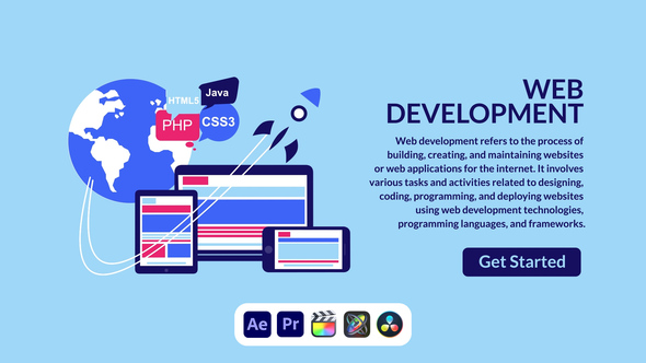 Photo of Web Development Design Concept – Modern Coding UI Presentation Animation Template – Videohive 50691790