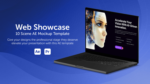 Photo of Web Showcase Mockup for After Effects | 10 Clean Presentation Scenes – Videohive 58655310