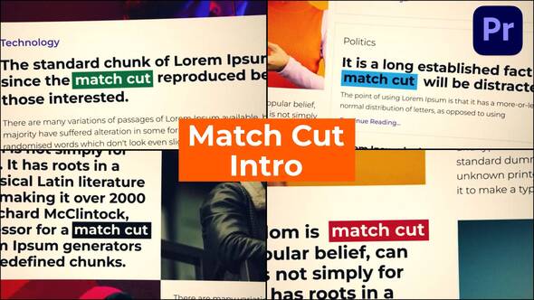 Photo of Website Match Cut Intro MOGRT – Videohive 62295324