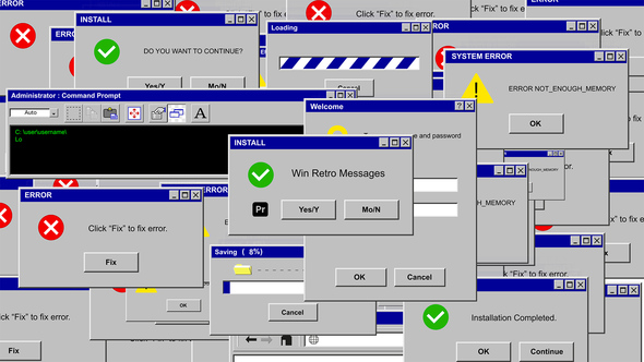 Photo of Win Retro Messages for Premiere Pro – Vintage Pixel Chat Animation Template – Videohive 45981308