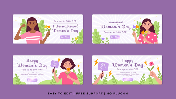 Photo of Womens Day Sale Horizontal Banner – Videohive 62031999