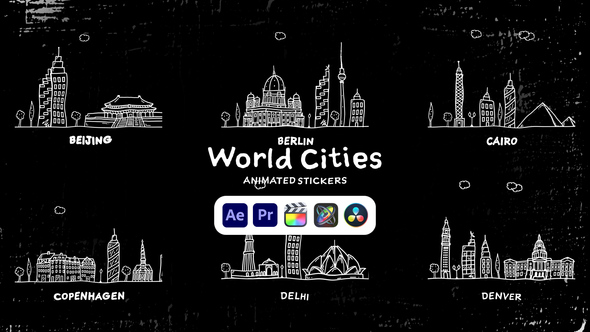 Photo of World Cities Animated Stickers – Travel Landmark Social Media Animation Pack – Videohive 50571569
