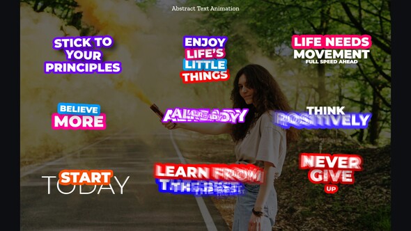 Photo of Abstract Text Animation  AE – Videohive 62540984