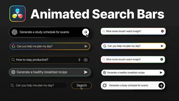 Photo of Animated Search Bars – Videohive 62586848