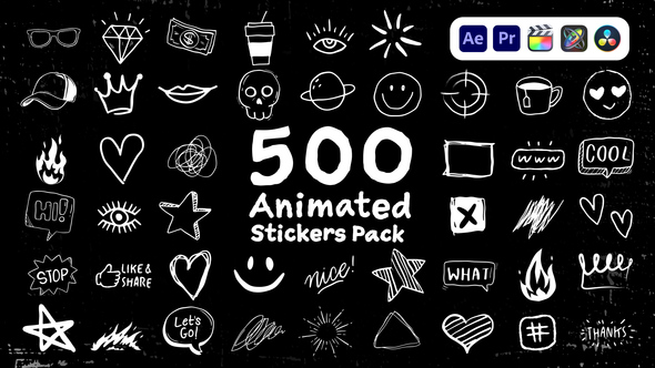 Photo of Animated Stickers Pack – Fun Cartoon Motion Stickers Animation Pack – Videohive 43507218