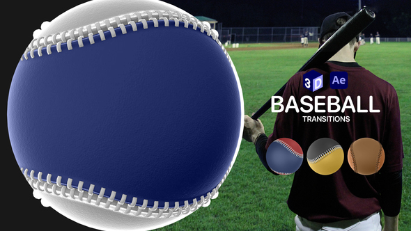 Photo of Baseball Transitions for After Effects | 12 3D Overlays in 3 Aspect Ratios – Videohive 46871336