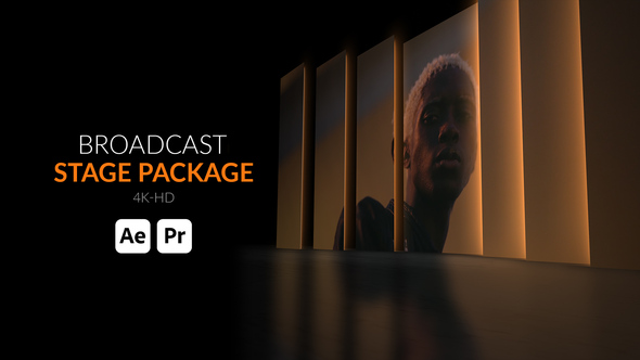 Photo of Broadcast Stage Package – TV Studio Stage Motion Graphics Package – Videohive 44285761