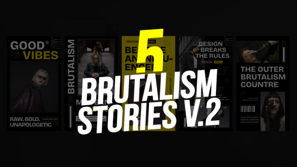 Photo of Brutalism Stories vol.02 – Videohive 62471709